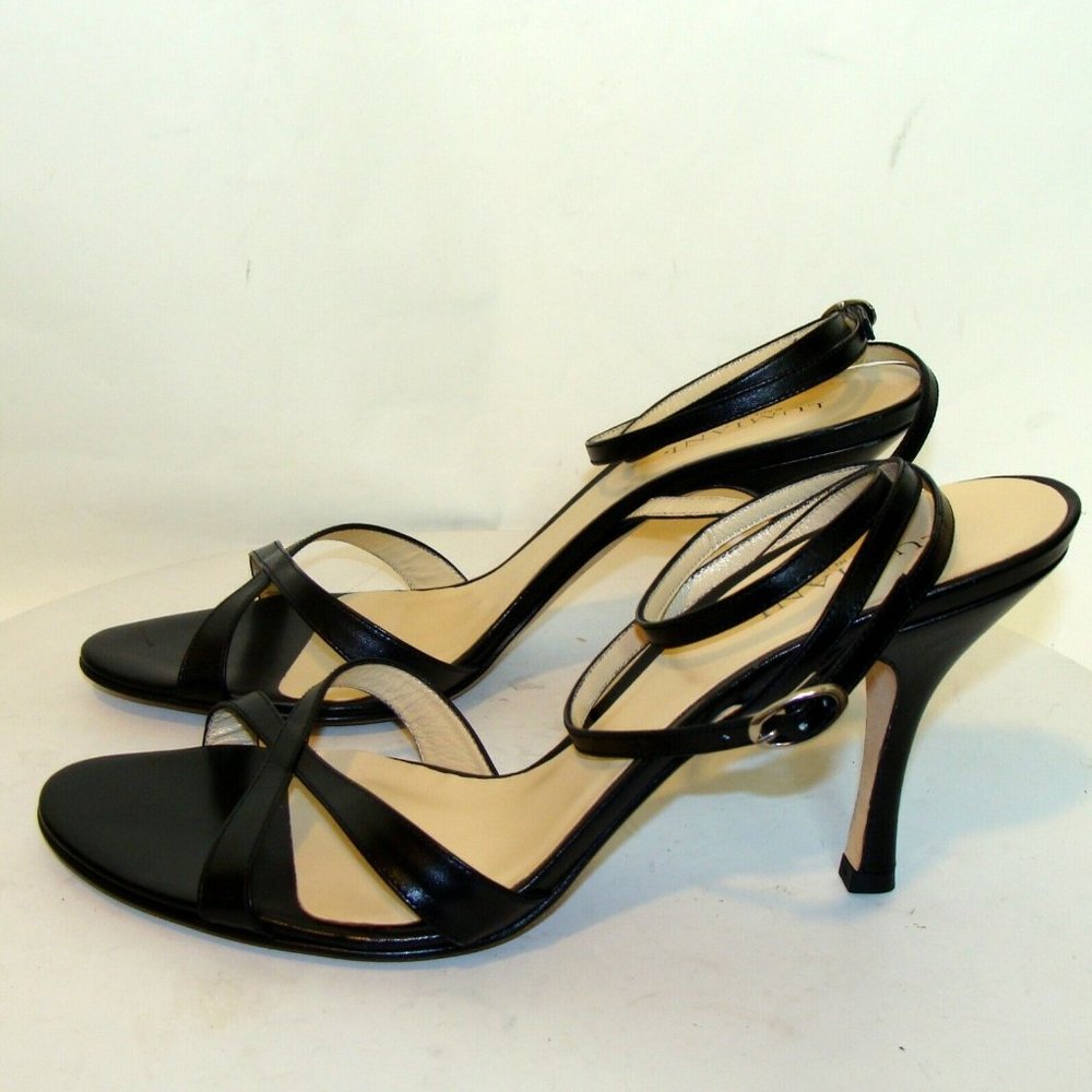 NEW! LUMIANI WOMENS BLACK SHOES SANDAL SIZE 10M